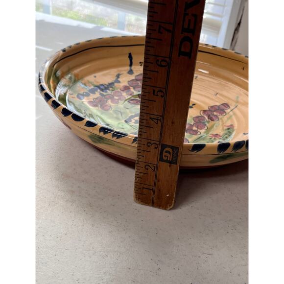 Large Italian design pasta serving bowl, clay bottom** - Picture 9 of 9